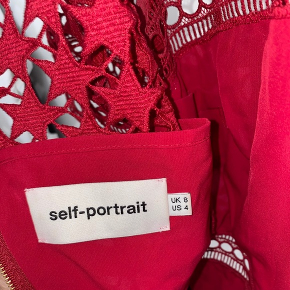 SELF-PORTRAIT Guipure Star Lace Dress - Picture 6 of 8